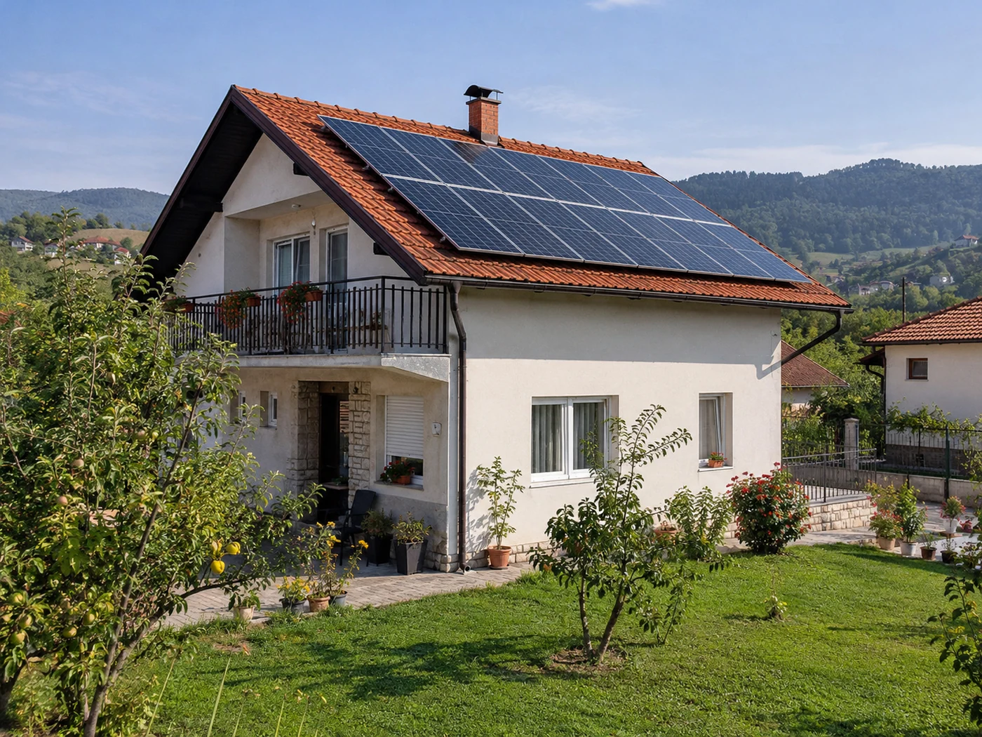 Stambeni objekat sa solarnom opremom